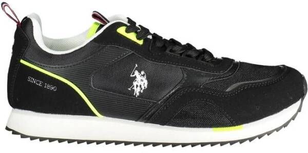 U.s. Polo Assn. Zwarte Polyester Sneaker met Print