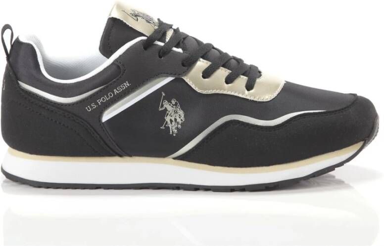 U.s. Polo Assn. Dames Sneakers Zwart Print Lente Zomer Black Dames