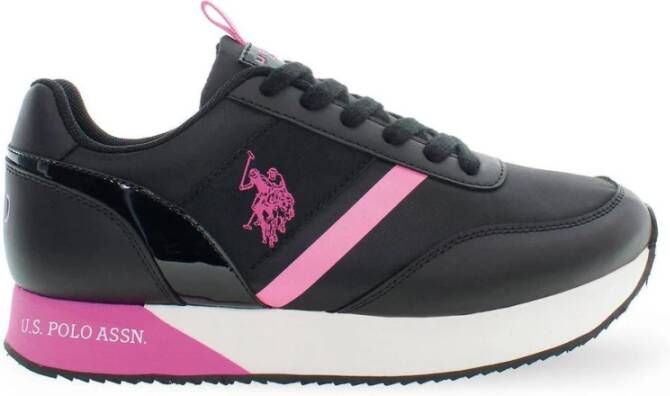 U.s. Polo Assn. Zwarte Vetersportschoen