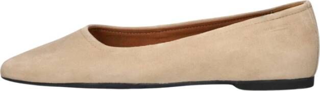 Vagabond Shoemakers Beige Suède Ballerinas Brown Dames