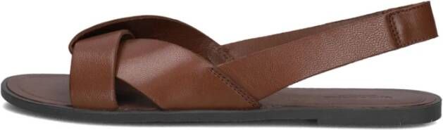 Vagabond Shoemakers Bruin leren damessandalen Tia 2.0