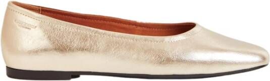 Vagabond Shoemakers Gouden Metallic Platte Schoenen Yellow Dames - Foto 4