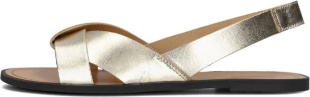 Vagabond Shoemakers Gouden leren sandalen Tia 2.0