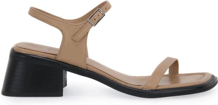 Vagabond Shoemakers Hoge hakken leren sandalen Brown Dames