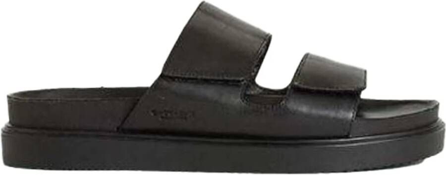 Vagabond Shoemakers Luxe leren sliders voor heren Black Heren