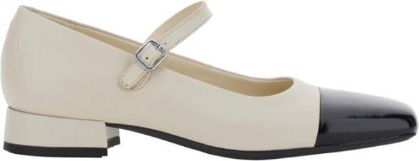 Vagabond Shoemakers Witte Hak Leren Mary Jane Schoenen