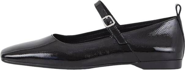 Vagabond Shoemakers Zwarte Lakleren Schoenen met Gesp