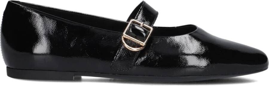 Vagabond Shoemakers Zwarte Leren Ballerina Schoenen met Gesp