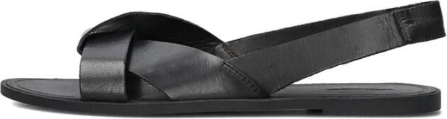 Vagabond Shoemakers Zwarte Leren Kruisband Sandaal Tia Black Dames