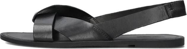 Vagabond Shoemakers Zwarte Leren Kruisband Sandaal Tia Black Dames