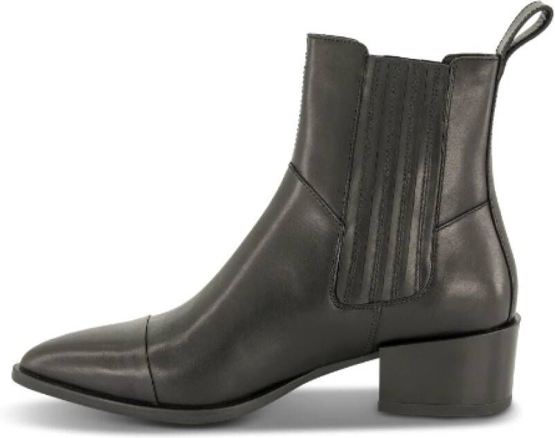 Vagabond Shoemakers Zwarte Leren Laarzen met Elastische Sluiting Black Dames
