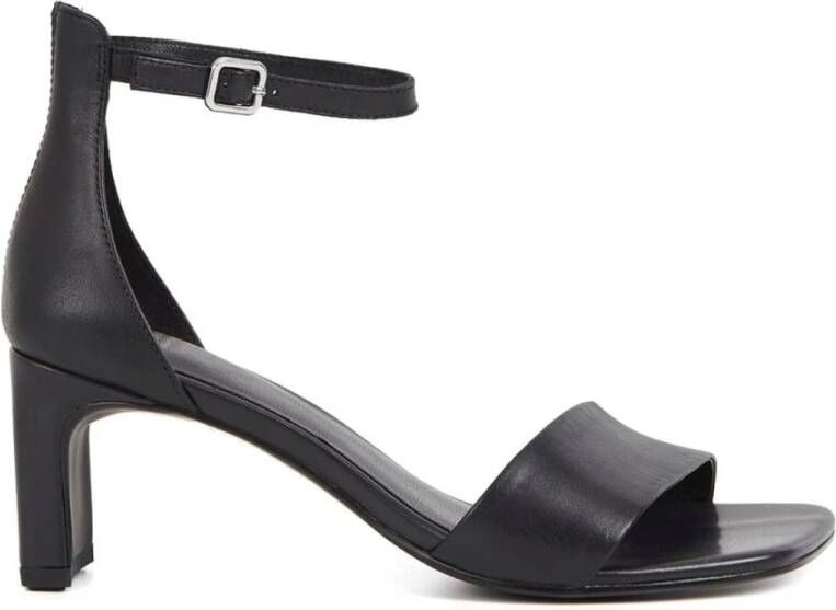 Vagabond Shoemakers Zwarte Platte Sandalen Luisa Black Dames