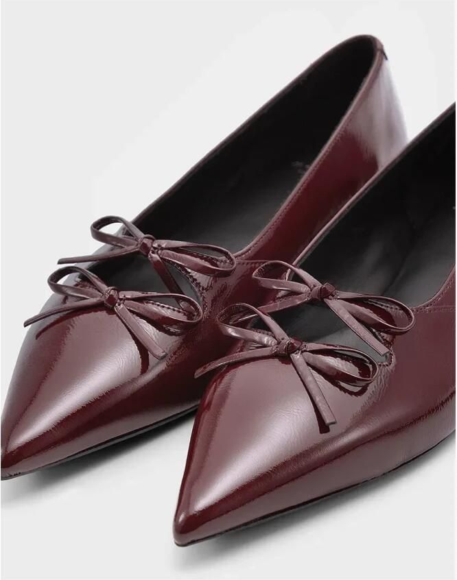 VAGABOND SHOEMAKERS Ballerina Dames Hermine 5933 Lakleer Rood - Foto 2