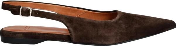 VAGABOND SHOEMAKERS Ballerina met riempjes 'Hermine' chocoladebruin
