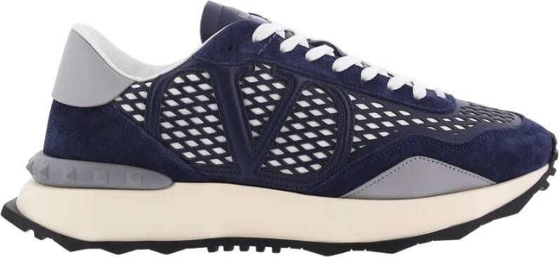 Valentino Heren NetRunner Sneaker Blauw Grijs Blue Heren