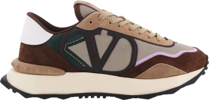 Valentino NetRunner Sneaker Bruin Beige Multicolor Heren