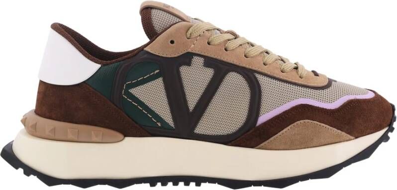 Valentino NetRunner Sneaker Bruin Beige Multicolor Heren