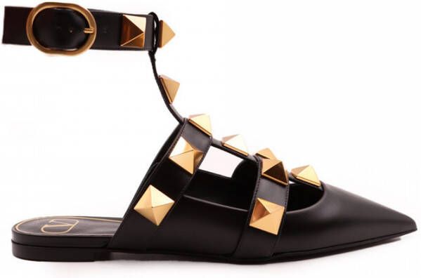 Valentino Garavani Ballerinas Roman Stud Zwart Dames - Foto 4