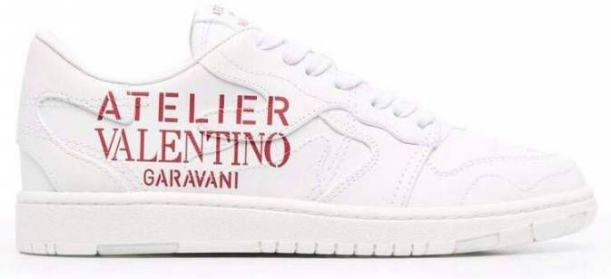 Valentino Garavani Leren Logo Sneakers White Dames