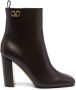 Valentino Bruine VLogo Signature Enkellaarzen Black Dames - Thumbnail 1