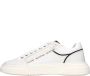 Valentino Witte leren sneaker met rits White Heren - Thumbnail 3