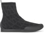 Valentino Garavani Zwarte Stoffen High Tops Sneakers - Thumbnail 3