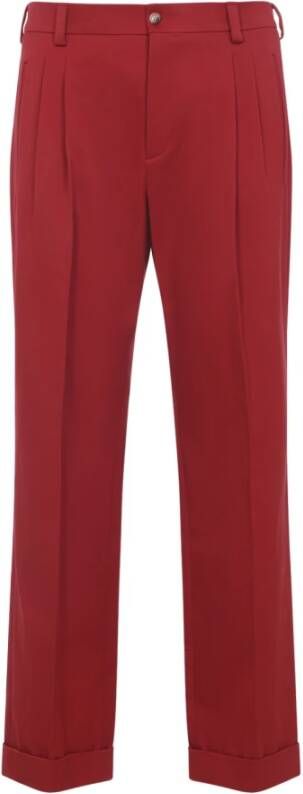 Valentino Framboosrode Katoenen Broek