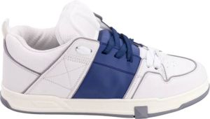 Valentino Garavani Aw23 Witte Leren Veterschoenen Wit Heren