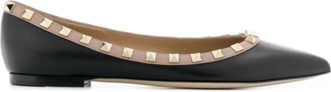 Valentino Garavani Rockstud Ballerina Black Dames