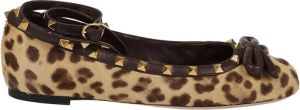 Valentino Garavani Ballerinas Bruin Dames