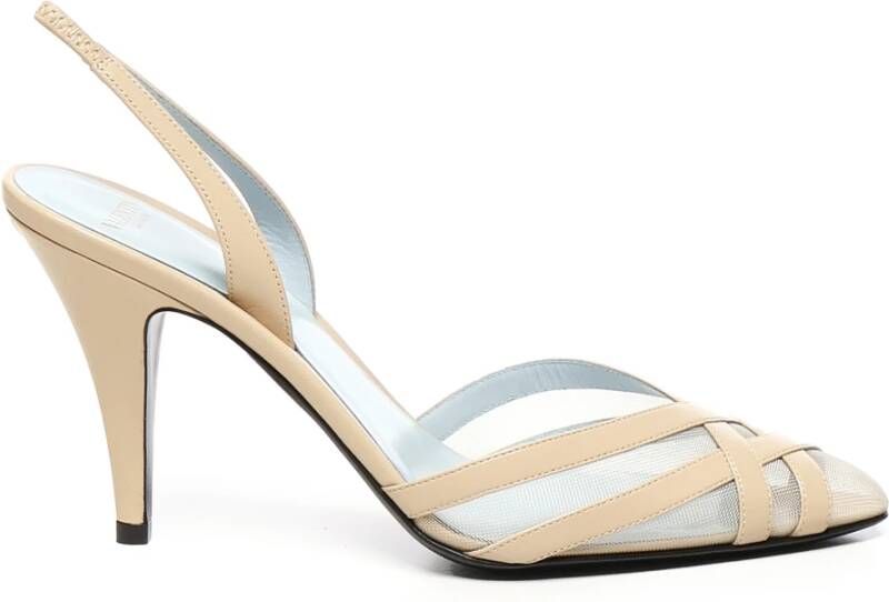Valentino Garavani Beige Sandalen met Hak en Bandjes