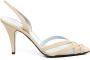 Valentino Garavani Beige Sandalen met Hak en Bandjes - Thumbnail 1