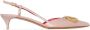 Valentino Garavani Beige leren puntige neus hakken Pink Dames - Thumbnail 1