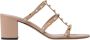 Valentino Garavani Beige Leren Sandalen met Hak - Thumbnail 1