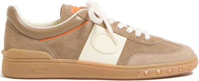 Valentino Garavani Beige Sneakers met VLogo Detail