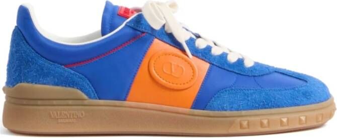 Valentino Garavani Blauwe Sneakers Kleurblok Ontwerp