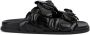 Valentino Garavani Bloe Leren Slippers - Thumbnail 1
