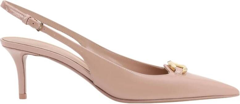 Valentino Garavani Bold Edition Patent Leather Slingback Heels Pink Dames