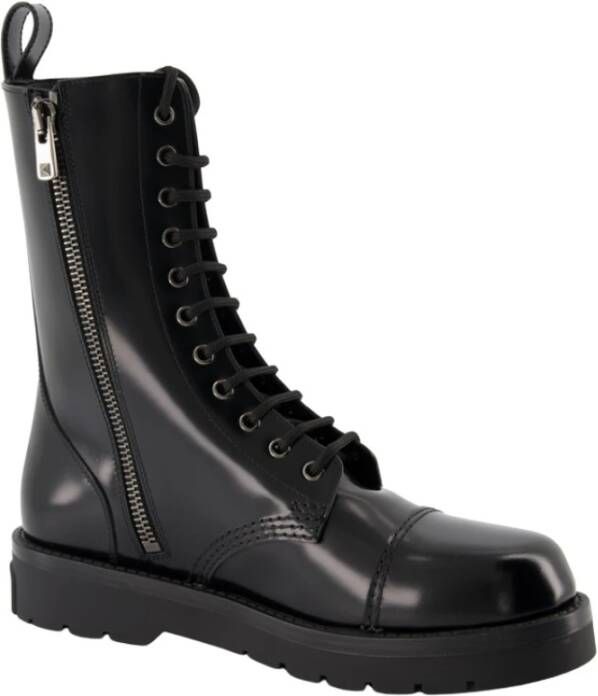 Valentino Garavani Combat Boots met VLogo Design Black Heren