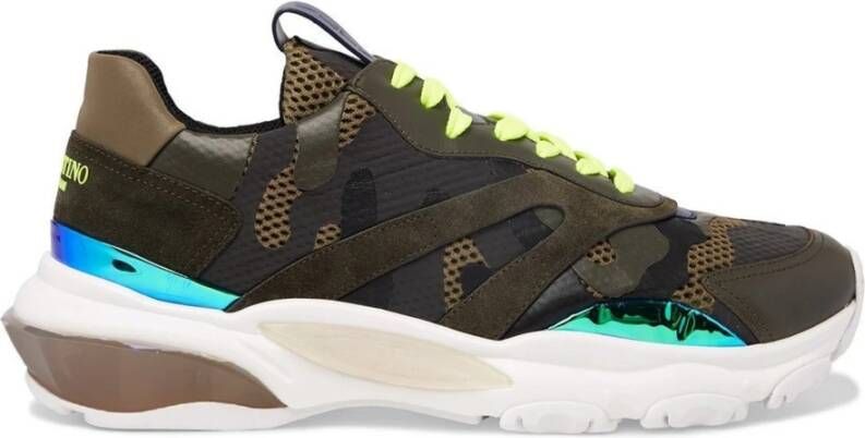 Valentino Garavani Stijlvolle Bounce Sneakers Green Heren