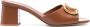 Valentino Garavani Bruin leren hakken muiltjes Brown Dames - Thumbnail 1