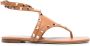 Valentino Garavani Bruin Leren Sandalen met Metalen Studs Brown Dames - Thumbnail 1