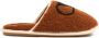 Valentino Garavani Bruine leren sandalen met VLogo-detail - Thumbnail 1