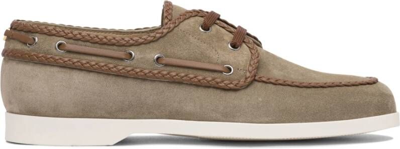Valentino Garavani Bruine Bootschoenen Lente-Zomer 2025 Collectie Green Heren