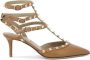 Valentino Garavani Bruine Rockstud Pumps Dames Schoenen - Thumbnail 1
