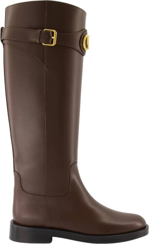 Valentino Garavani Bruine VLogo Laarzen Herfst-Winter 2025 Collectie