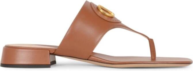 Valentino Garavani Bruine VLogo Signature T-bar Sandalen - Foto 2