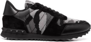 Valentino Garavani Camo Rockrunners: Stijlvolle en veelzijdige sneakers Zwart Heren