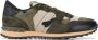 Valentino Garavani Camouflage Leren Sneakers Bruin Multicolor Heren - Thumbnail 1