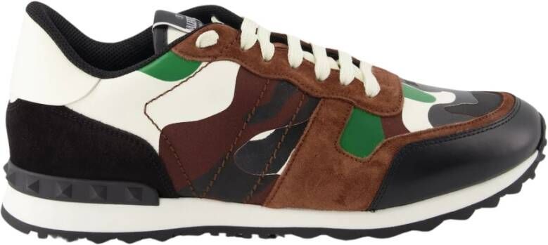 Valentino Garavani Camouflage Rockrunner Sneakers Multicolor Heren